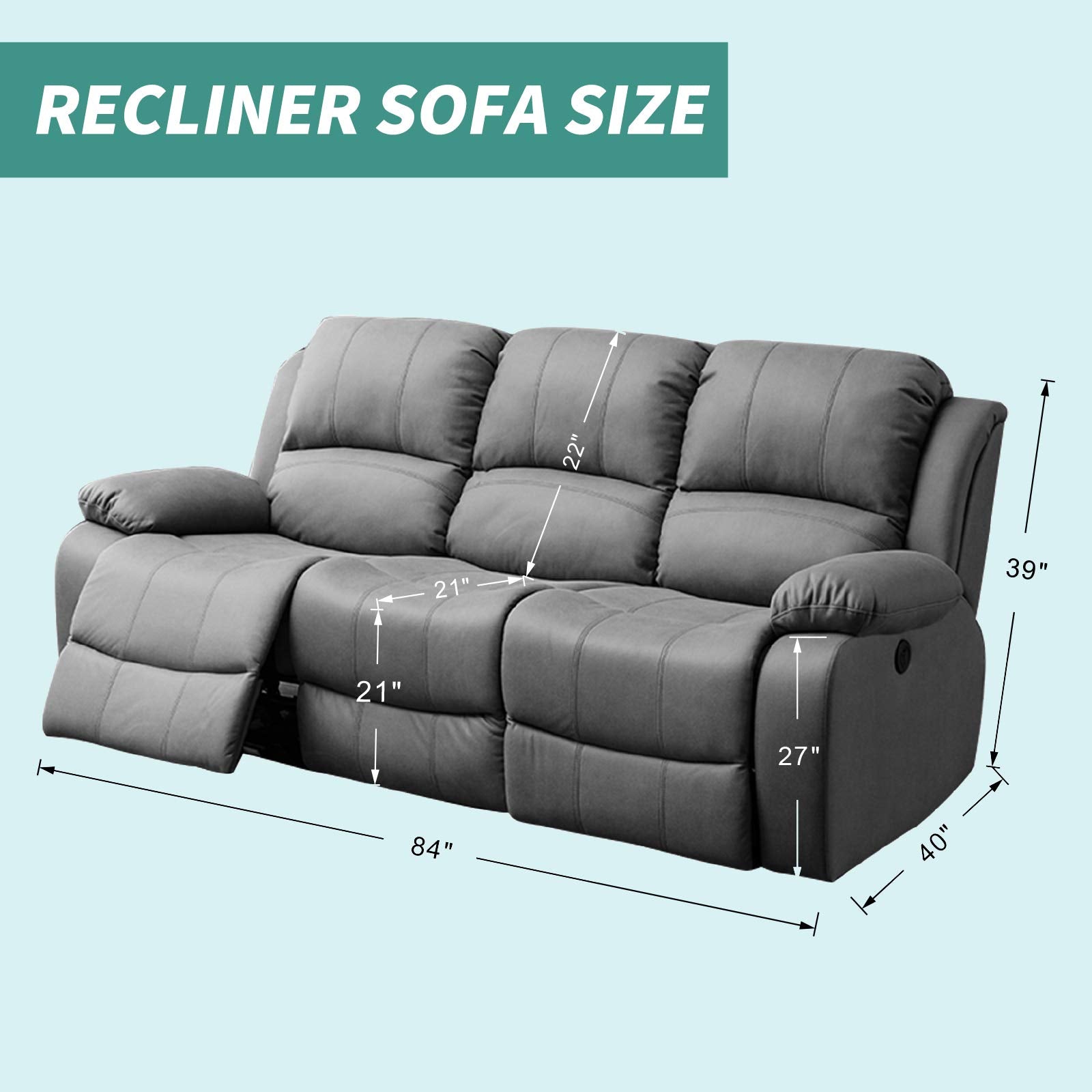 YEMYHOM easy-install recliner cover makes setup quick and simple.