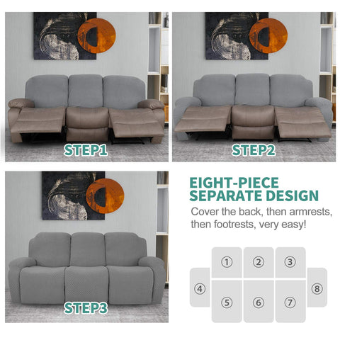 YEMYHOM machine-washable recliner cover for easy care.