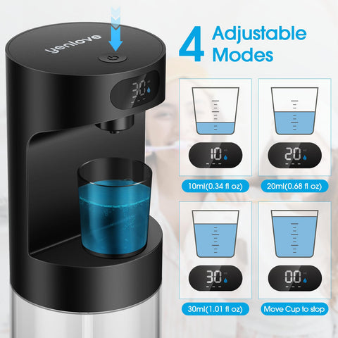 YenLove LED display showing dispensing mode and battery status at a glance