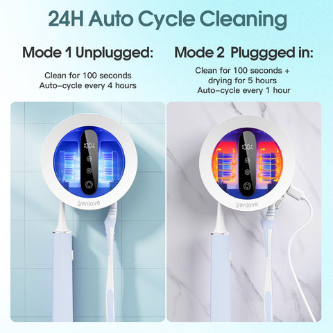 YenLove universal holder fits all toothbrush types for busy households.