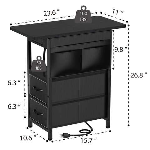 Yenlure end table's sturdy metal frame delivers reliable daily stability.