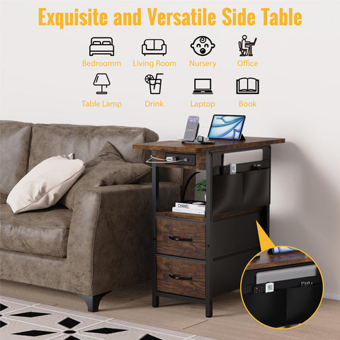 Yenlure multifunctional side table suited for living room setups