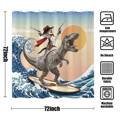 Yeoiat polyester shower curtain durable and waterproof for easy cleaning