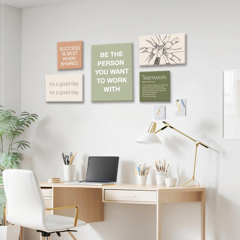 YEOION gift-ready office wall art set ideal for colleagues and celebrations