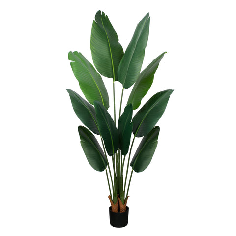 Yepdin Banana leaf closeup, detailed synthetic leaves for tropical flair.