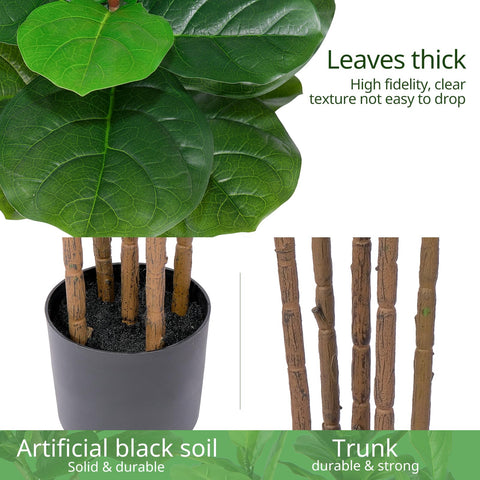 Yepdin bedroom decor fiddle leaf fig tree brightens cozy spaces.