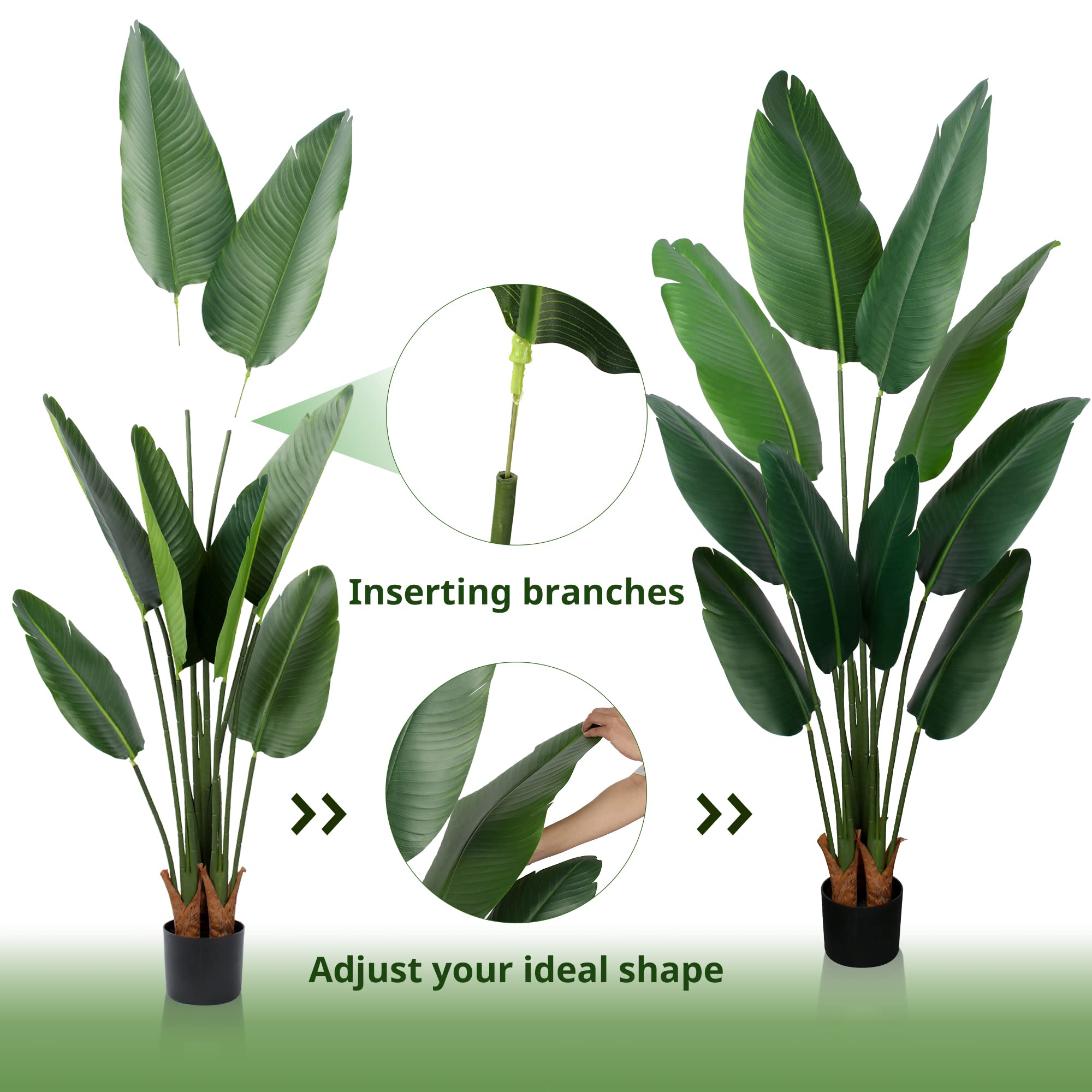 Yepdin Office home decor setup with plant for desks and shelves.