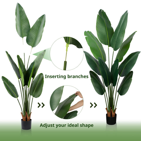 Yepdin Office home decor setup with plant for desks and shelves.