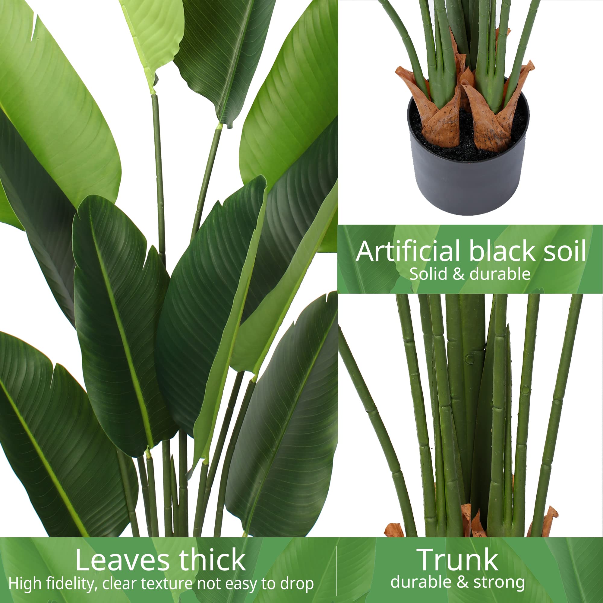 Yepdin Patio outdoor decor plant, weather-friendly for balconies.