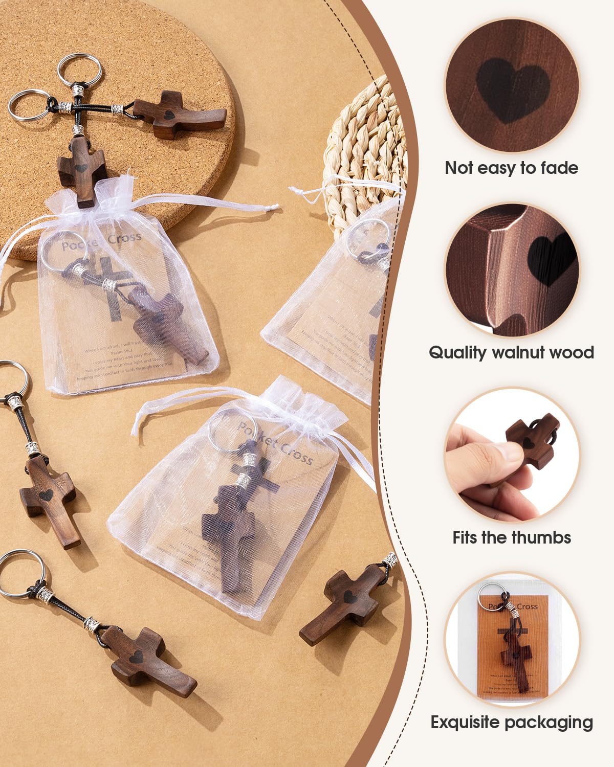 Handheld cross fidget designed for calm moments and daily use