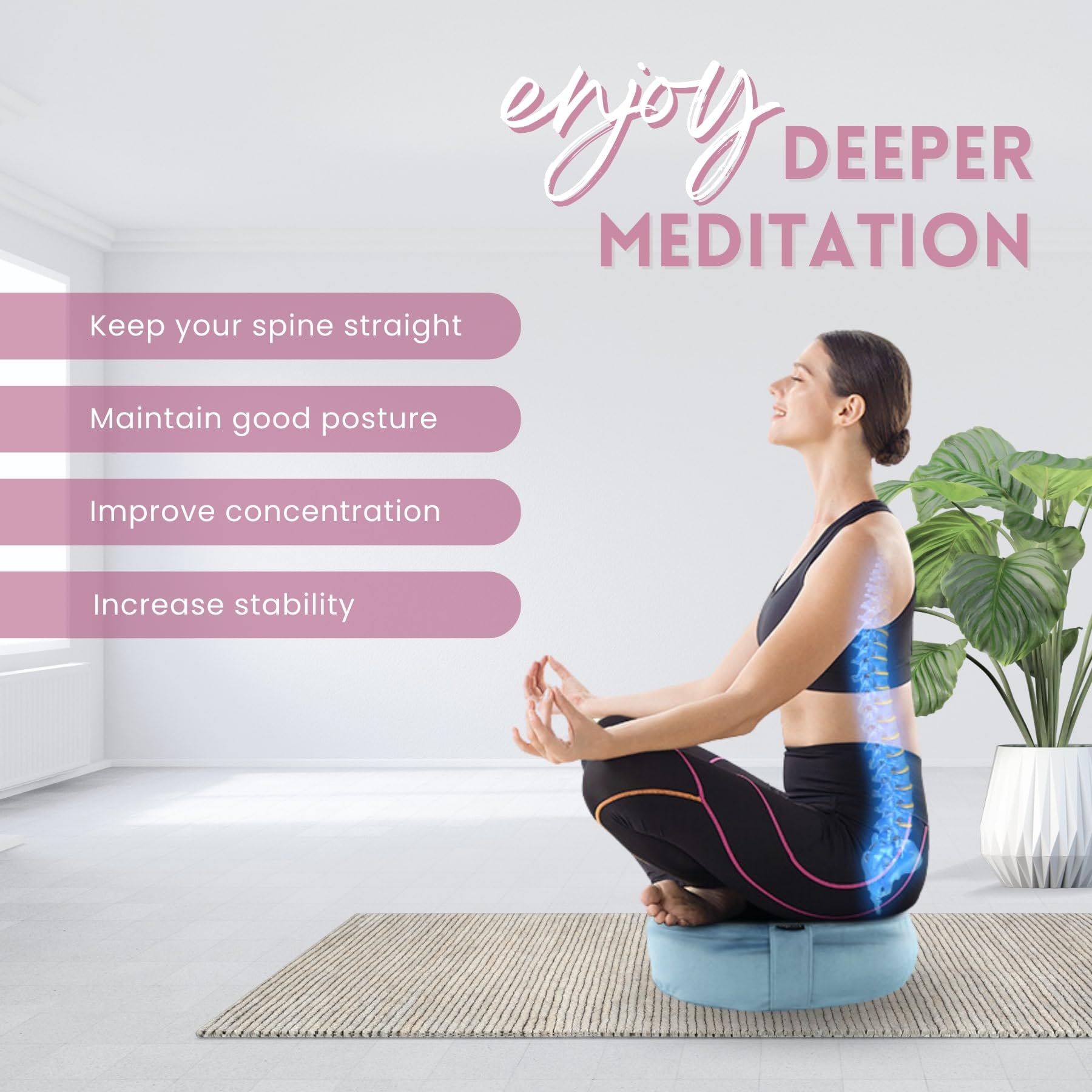Yes4All adjustable buckwheat height for yin yoga and floor seating