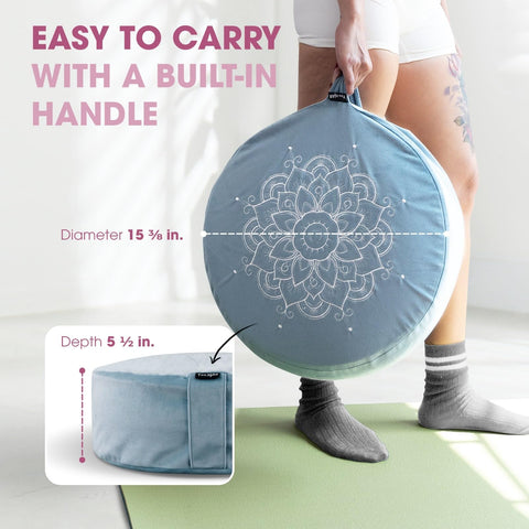 Yes4All mandala-pattern velvet cover adds style and easy care