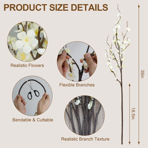 Yesafe six-stem bouquet creates fuller, luxurious vase arrangements.