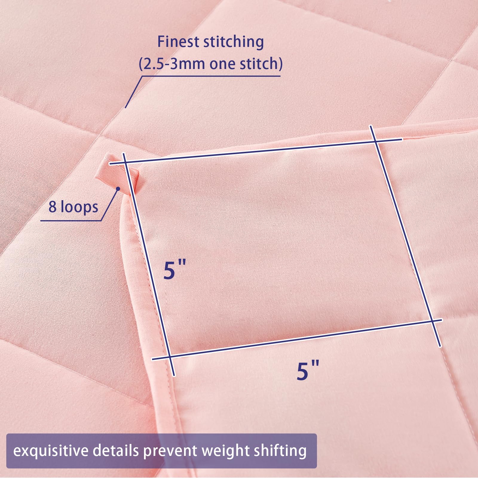 Yescool glass bead compartments visible for even weight distribution.