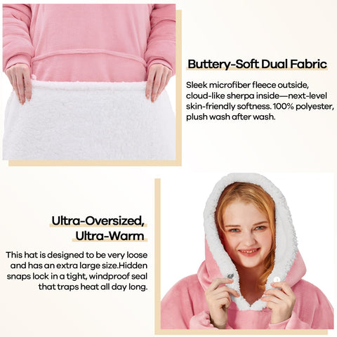Yescool wearable blanket length 47-50 inches for freedom