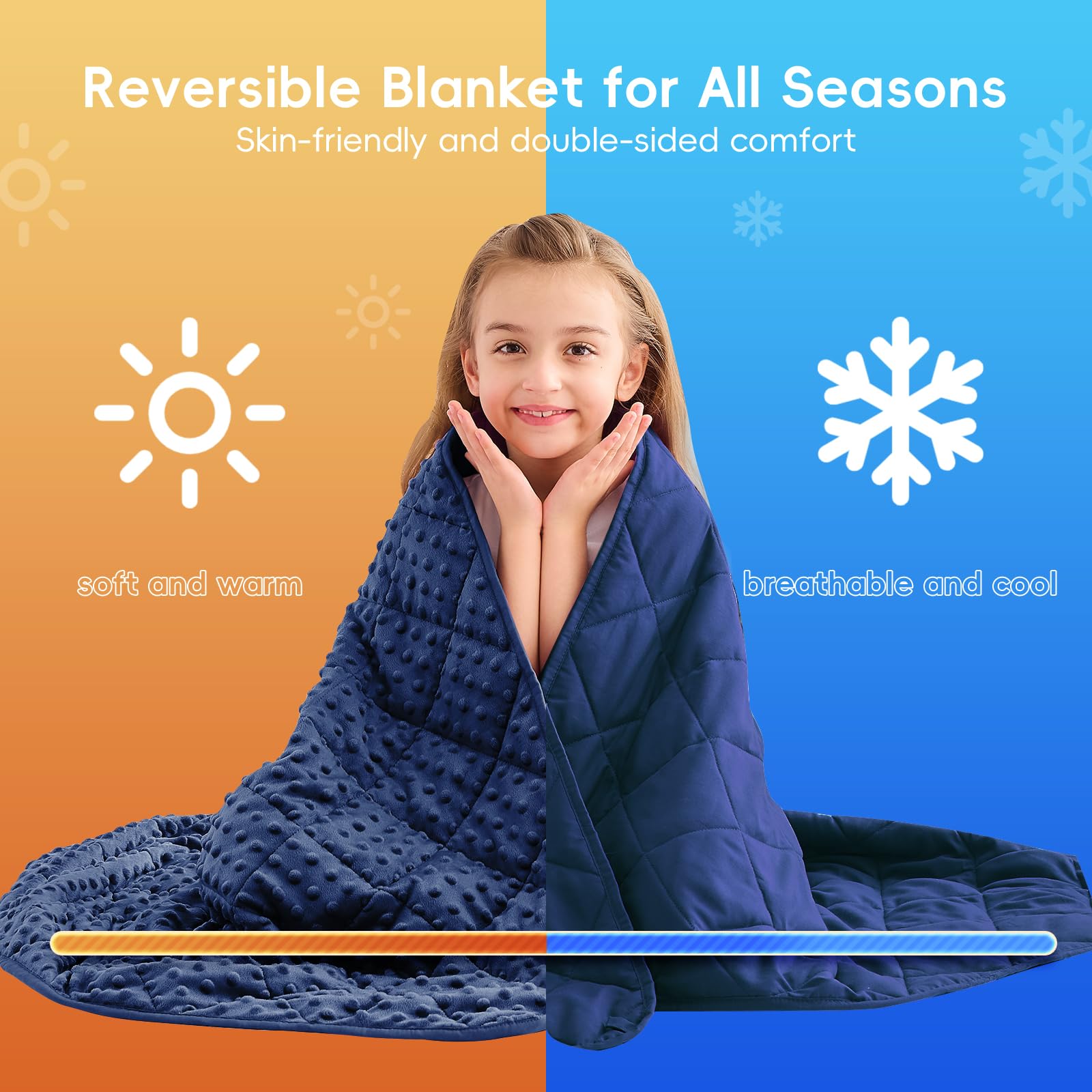 YesCool soft fleece finish enhances cozy snuggle moments