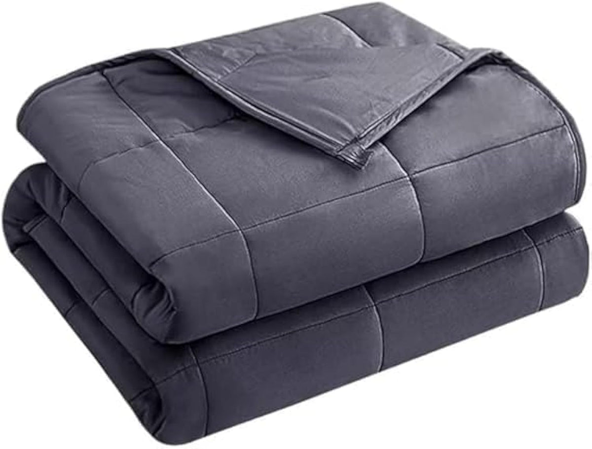 Yescool weighted blanket adults on a queen bed for balanced coverage