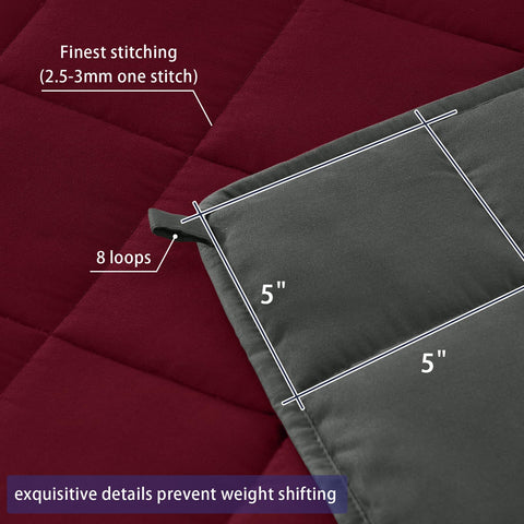Yescool weighted blanket glass bead close-up reveals even distribution