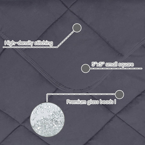 Yescool glass bead design provides even weight distribution for soothing pressure