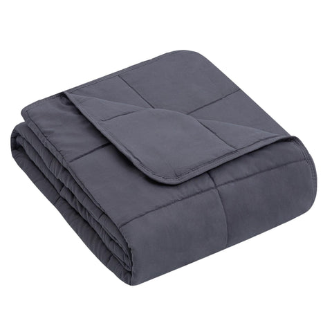 Yescool queen-size 88x104 grey blanket with even stitching for lasting comfort