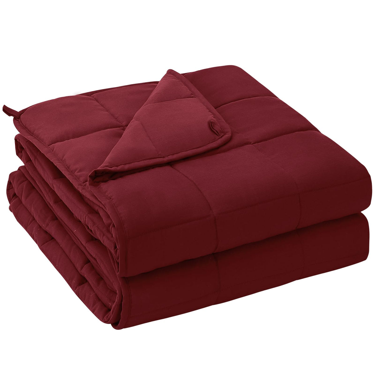 Yescool weighted blanket queen top view for centered, soothing sleep.