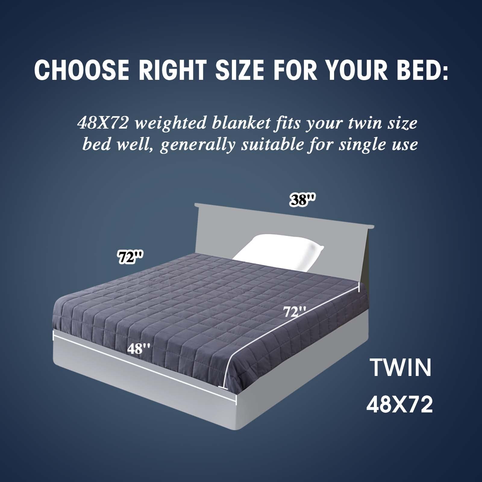 Yescool weighted blanket tight stitching detail prevents bead leakage