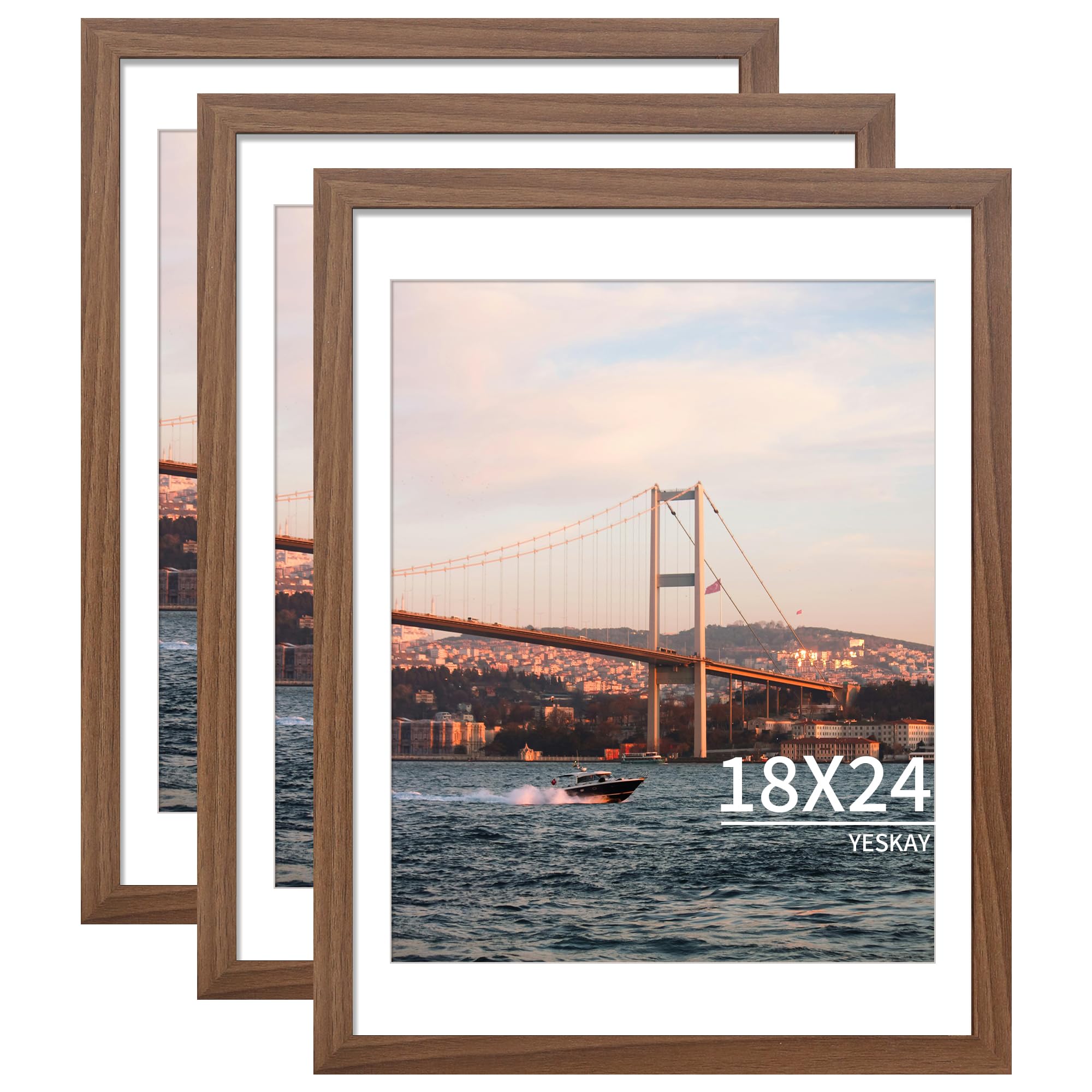 YESKAY 18x24 frame with mat highlights 16x20 photos for a clean display