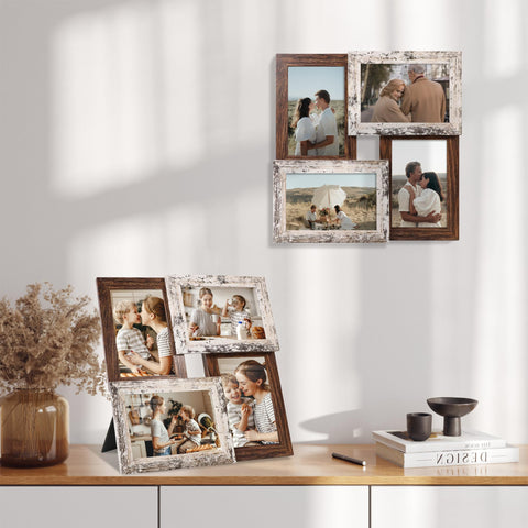 Yeskay collage frame wall display enhances living spaces with organized family memories