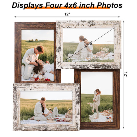 Yeskay collage frame uses real glass to protect photos from dust and scratches
