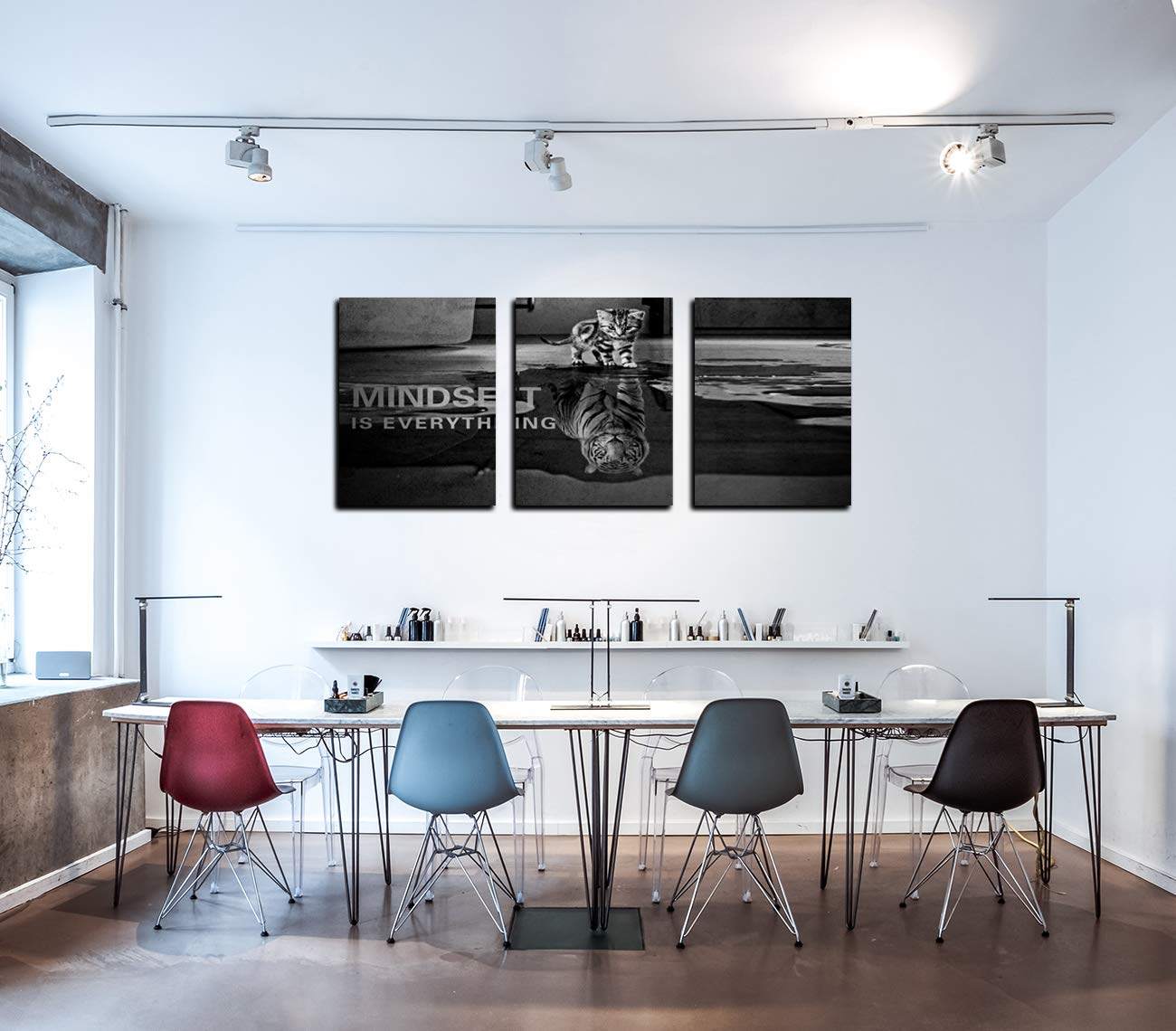 Yetaryy motivational quotes canvas with three panels for office focus