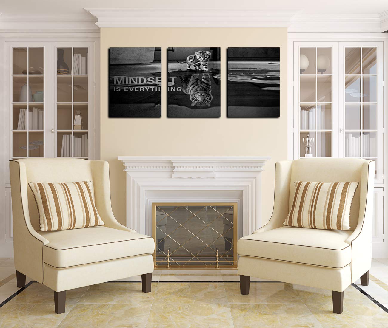 Yetaryy three-panel wall art ready to hang enhances decor quickly