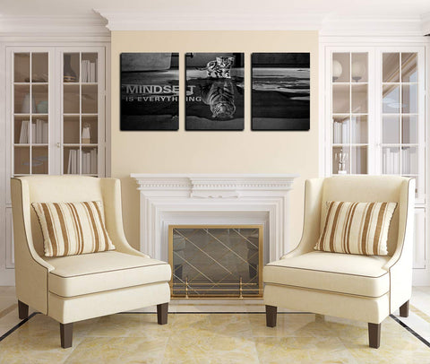 Yetaryy three-panel wall art ready to hang enhances decor quickly
