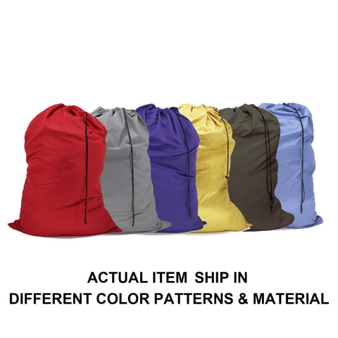 YETHAN laundry bag with drawstring closure securing contents during transport.