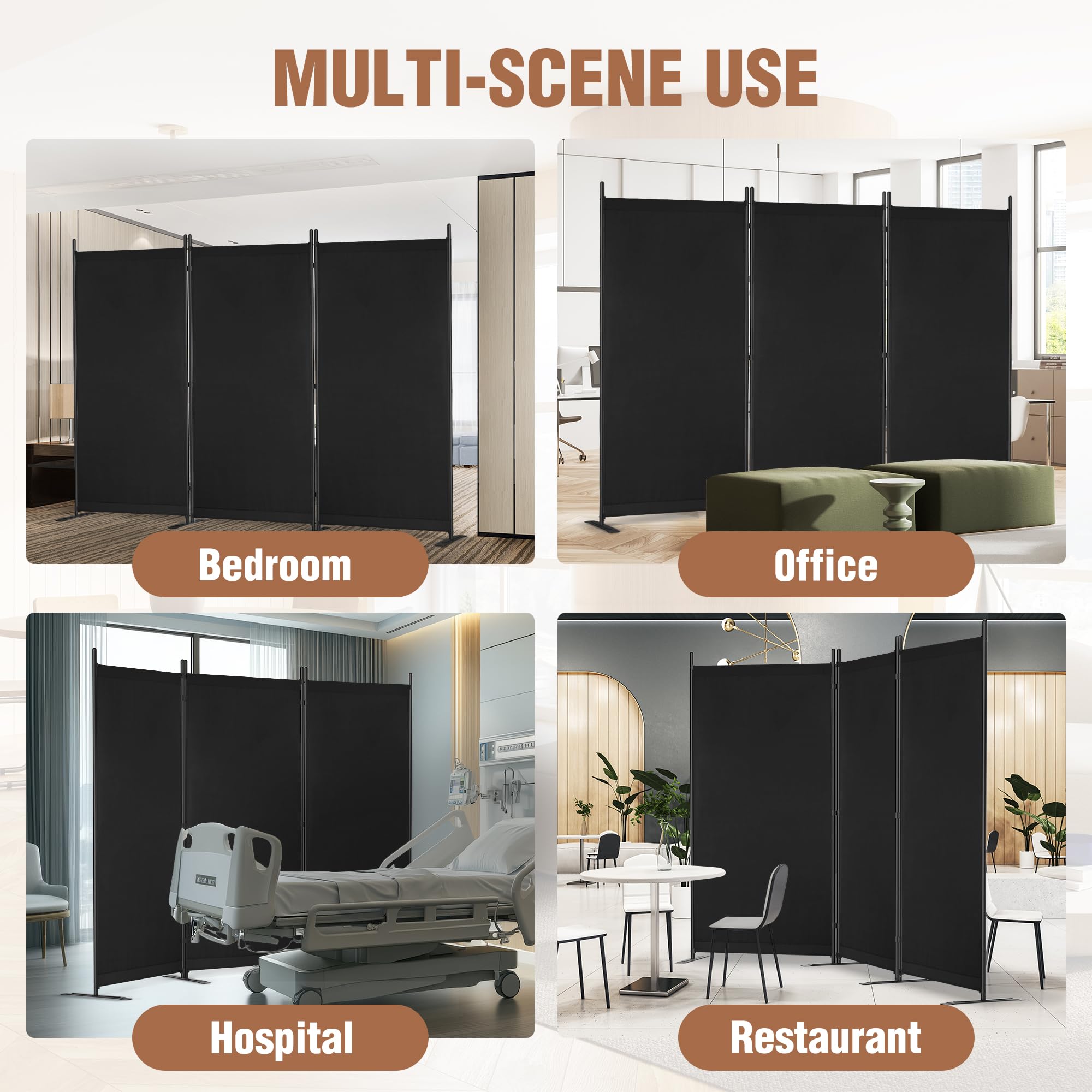 Yettsoy dorm or office divider creates private zones effectively