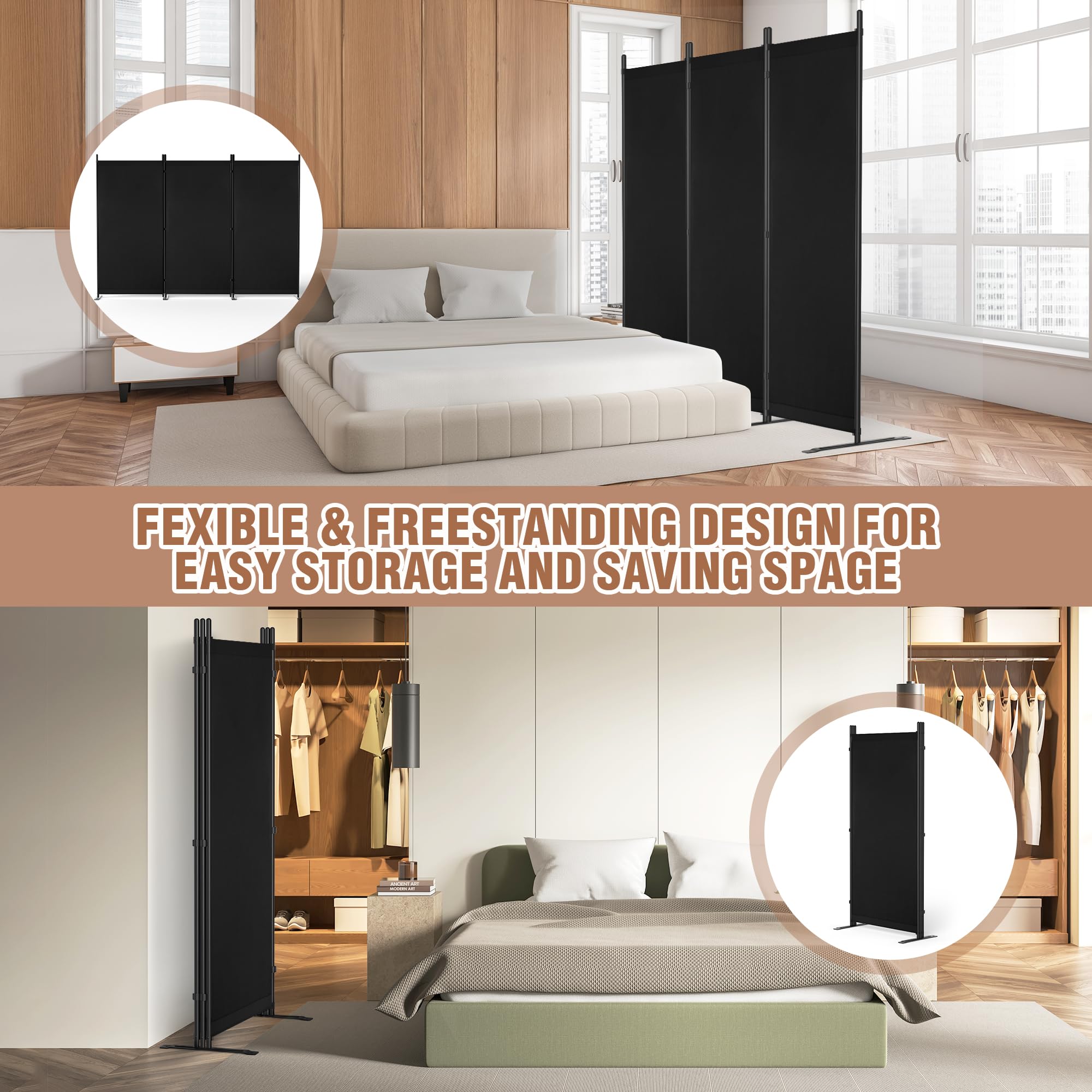 Yettsoy durable divider for indoor and outdoor versatility