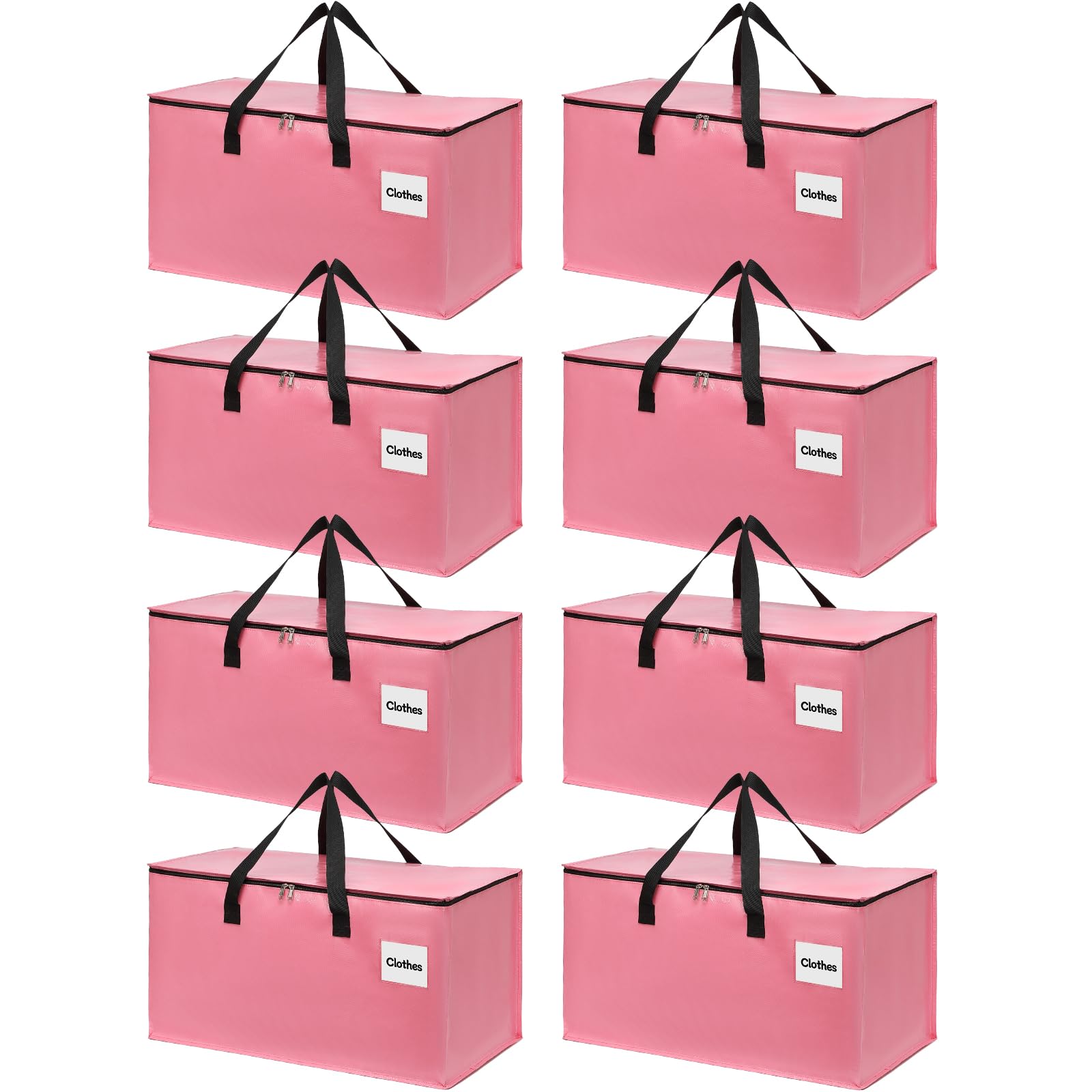 YEUEYS 8-pack large moving bags ideal for clothes and bedding during relocation.