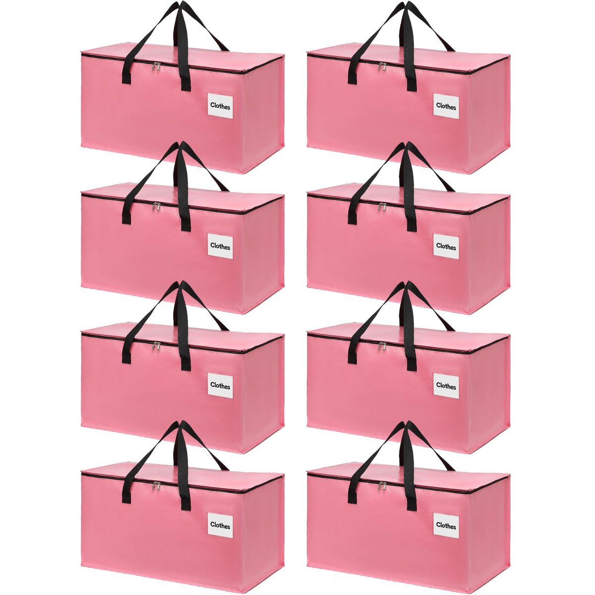 YEUEYS 8-pack large moving bags ideal for clothes and bedding during relocation.