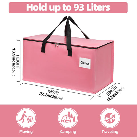 YEUEYS heavy-duty moving bags feature wide carrying handles for easy transport.