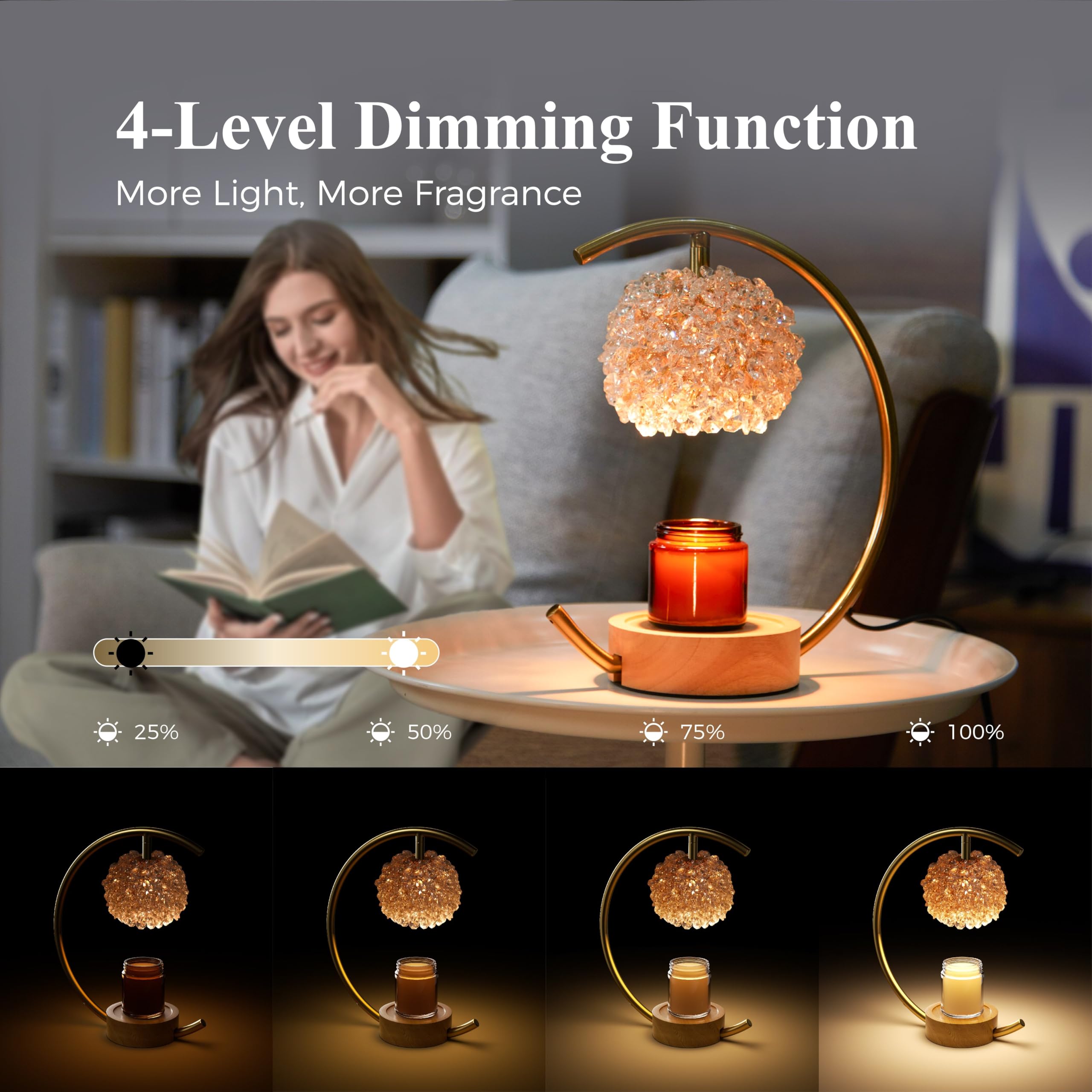 Yeuslor adjustable-brightness feature lets you tailor mood lighting