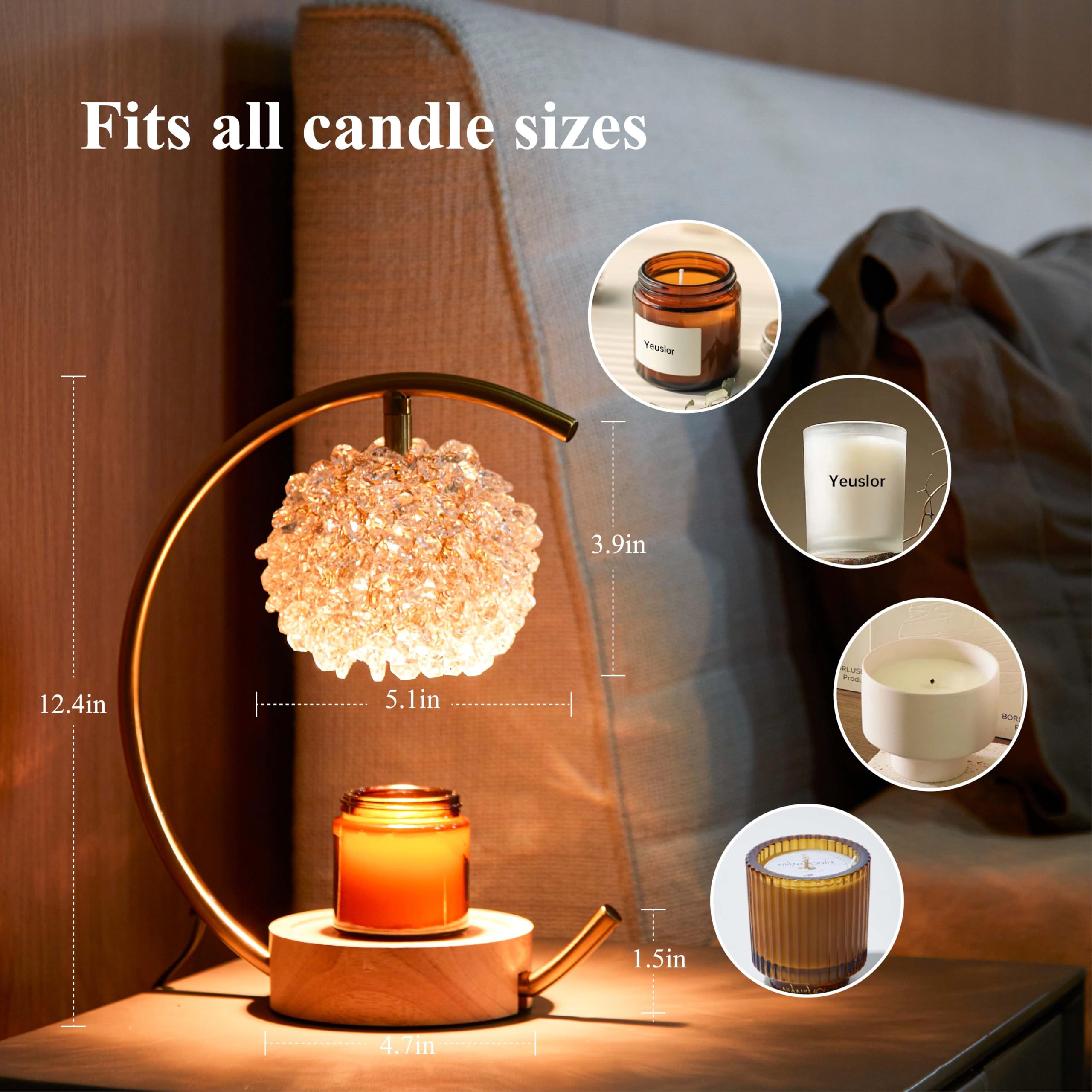 Yeuslor wooden-base warmer adds natural warmth to any room
