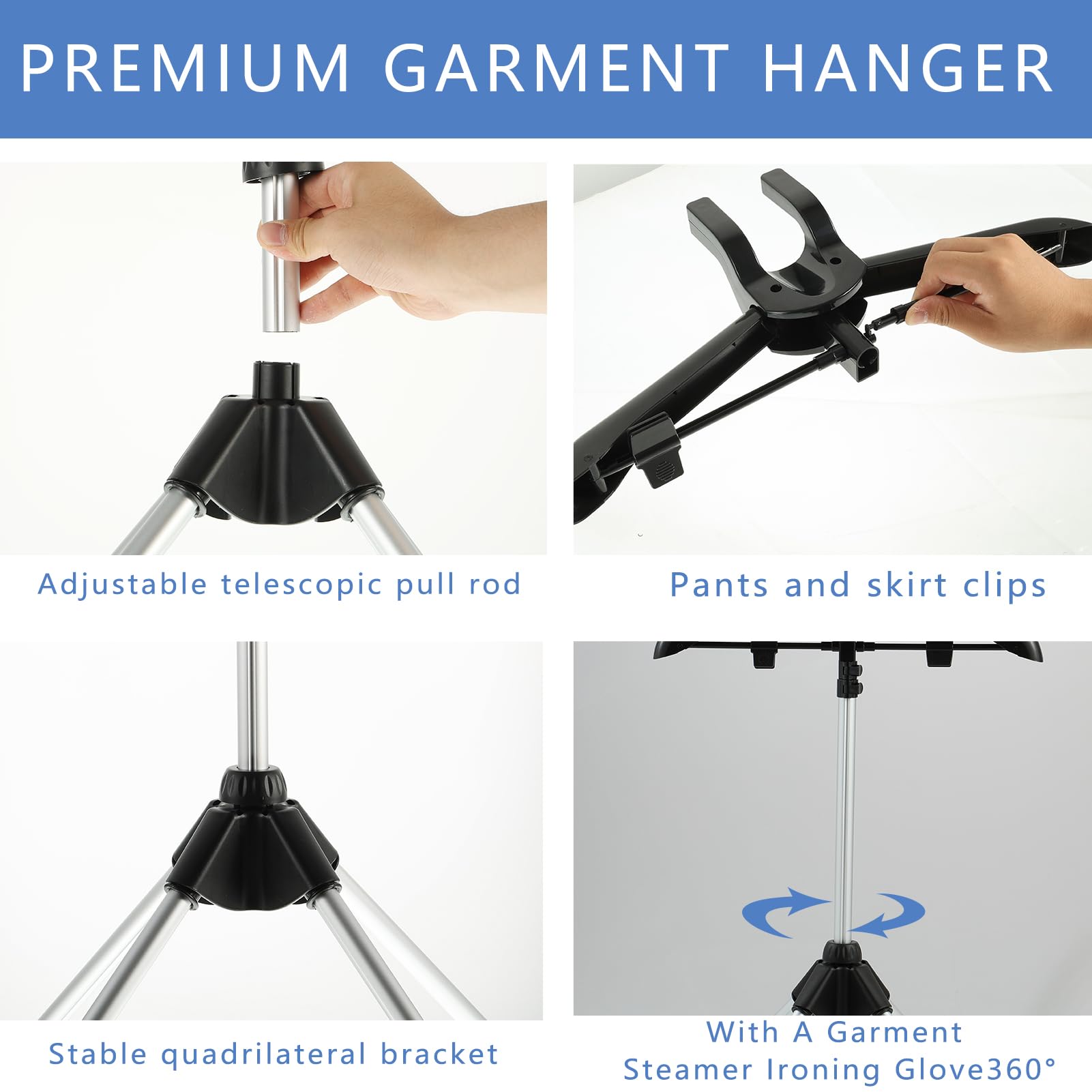 YEXEXINM Adjustable Height Stand fits various garments for efficient steaming
