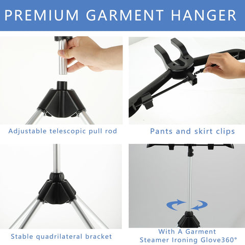 YEXEXINM Adjustable Height Stand fits various garments for efficient steaming