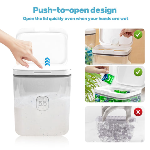 YEXEXINM durable design keeps the laundry beads dispenser rust- and stain-resistant.