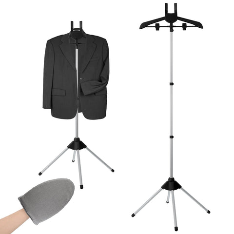 YEXEXINM Garment Steamer Rack Stand enables upright steaming with stable support