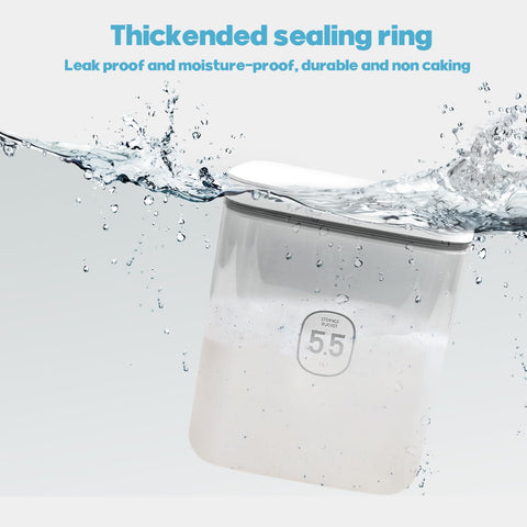 YEXEXINM built-in measuring cup simplifies dispensing pods or powder.