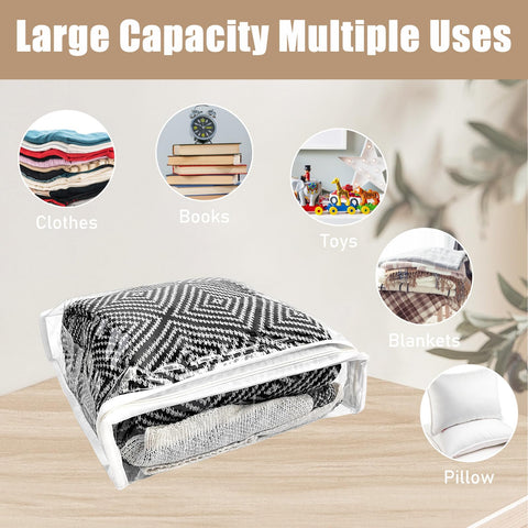 YEXEXINM versatile plastic storage bag for coats and quilts