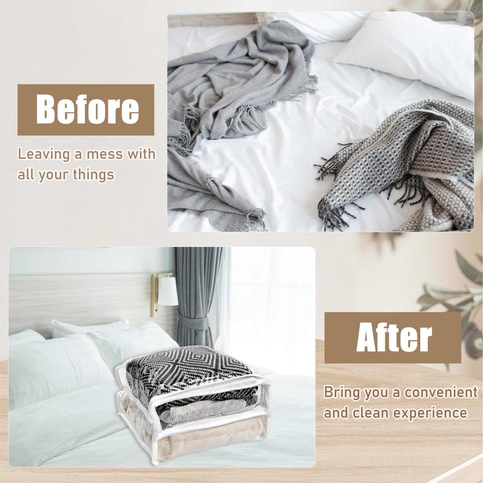 YEXEXINM reusable storage bag set for seasonal decor and more