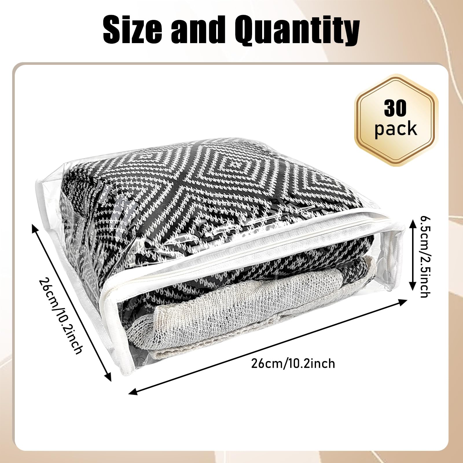 YEXEXINM clear zippered storage bag keeps blankets organized and dust-free