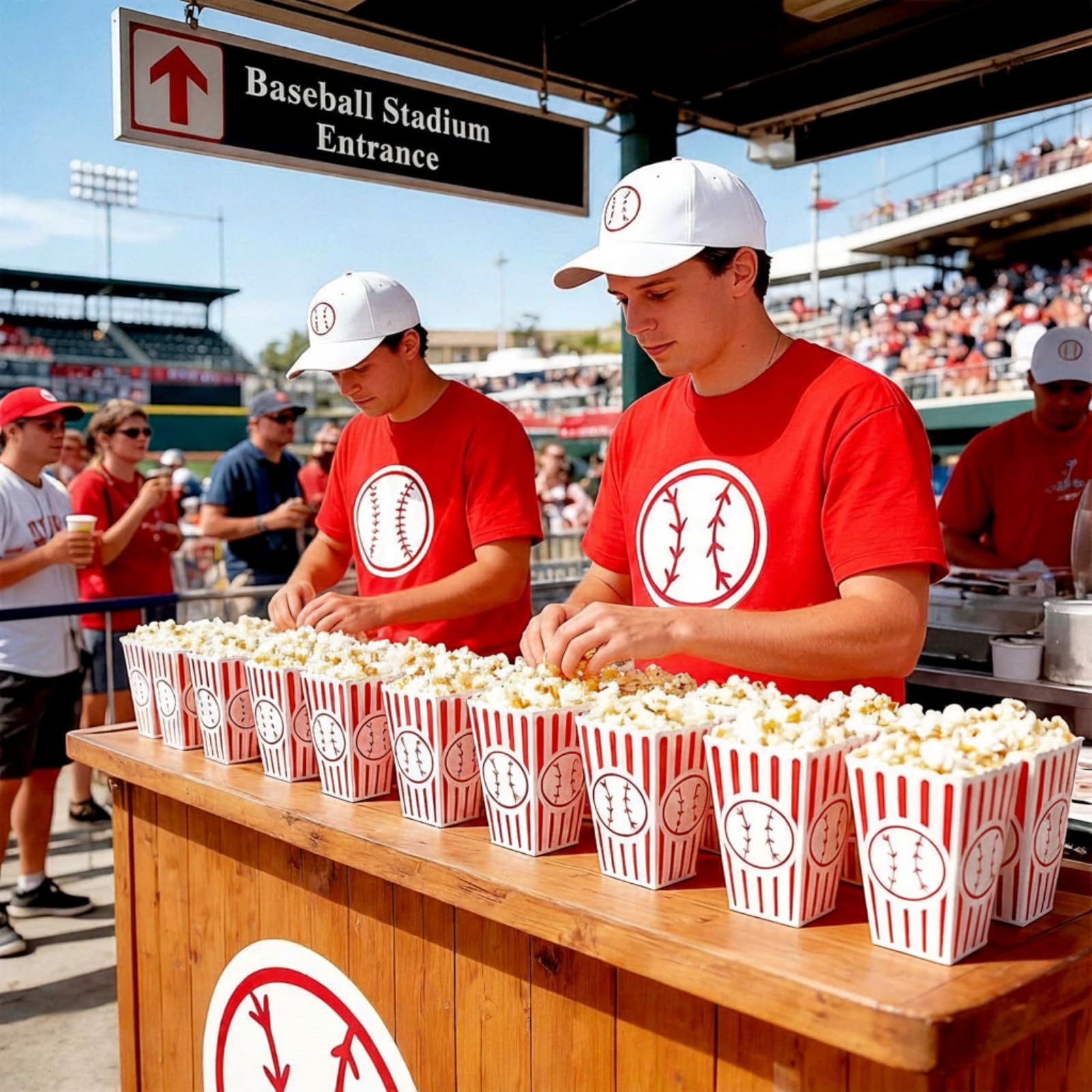 Yexiya baseball-theme decor box adds sporty vibe to events.