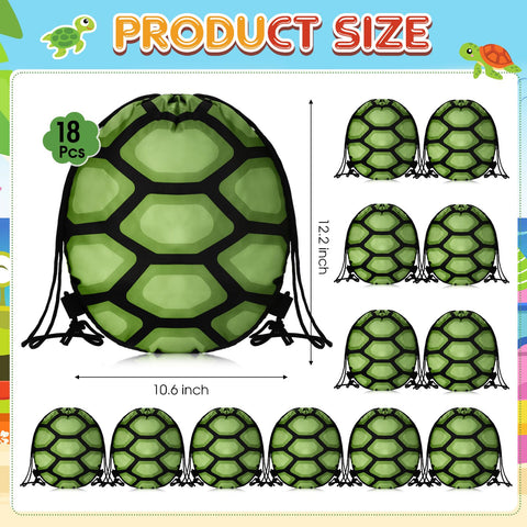 Yeyeplum sea turtle party favor bags with secure drawstrings